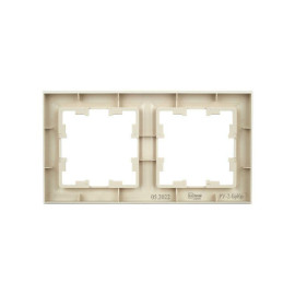 Рамка 2-м BRITE РУ-2-БрКр беж. IEK BR-M22-K10