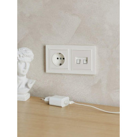 Рамка 2-м BRITE РУ-2-БрЖ жемчуж. IEK BR-M22-K36