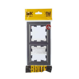 Рамка 2-м BRITE РУ-2-БрС сталь IEK BR-M22-K46