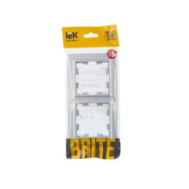 Рамка 2-м BRITE РУ-2-БрА алюм. IEK BR-M22-K47