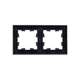 Рамка 2-м BRITE РУ-2-БрГ графит IEK BR-M22-K53