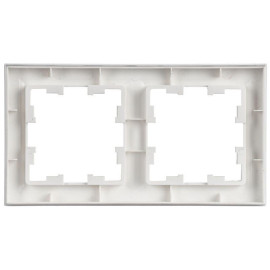 Рамка 2-м BRITE РУ-2-БрАБ арктич. бел. IEK BR-M22-K91