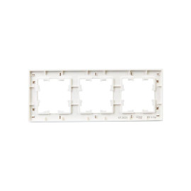 Рамка 3-м BRITE РУ-3-Бр бел. рифленый IEK BR-M32-51-K01