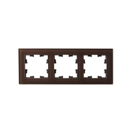 Рамка 3-м BRITE РУ-3-2-БрТБ стекло темн. бронза IEK BR-M32-G-K45