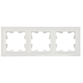Рамка 3-м BRITE РУ-3-БрБ бел. IEK BR-M32-K01