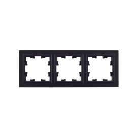 Рамка 3-м BRITE РУ-3-БрЧ черн. IEK BR-M32-K02