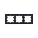 Рамка 3-м BRITE РУ-3-БрЧ черн. IEK BR-M32-K02