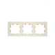 Рамка 3-м BRITE РУ-3-БрКр беж. IEK BR-M32-K10