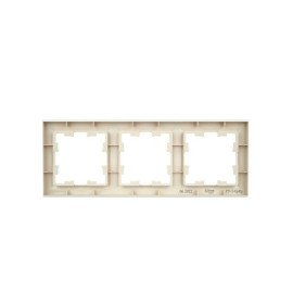 Рамка 3-м BRITE РУ-3-БрКр беж. IEK BR-M32-K10