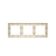Рамка 3-м BRITE РУ-3-БрКр беж. IEK BR-M32-K10