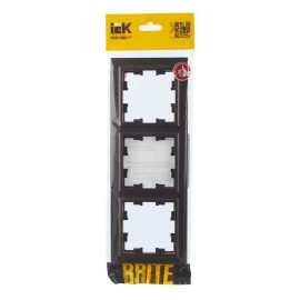 Рамка 3-м BRITE РУ-3-БрТБ бронза IEK BR-M32-K45