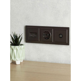 Рамка 3-м BRITE РУ-3-БрТБ бронза IEK BR-M32-K45