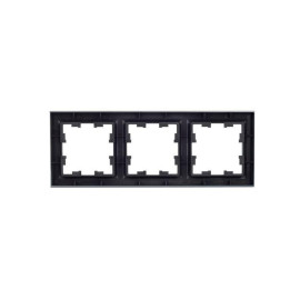 Рамка 3-м BRITE РУ-3-БрС сталь IEK BR-M32-K46