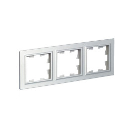 Рамка 3-м BRITE РУ-3-БрА алюм. IEK BR-M32-K47