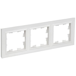 Рамка 3-м BRITE РУ-3-БрАБ арктич. бел. IEK BR-M32-K91