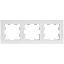 Рамка 3-м BRITE РУ-3-БрАБ арктич. бел. IEK BR-M32-K91