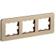 Рамка 3-м BRITE РУ-3-1-Бр метал. шампань RE AL IEK BR-M32-M-21-K37