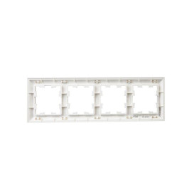 Рамка 4-м BRITE РУ-4-Бр бел./бел. IEK BR-M42-12-K01