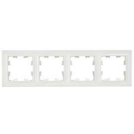 Рамка 4-м BRITE РУ-4-БрБ бел. IEK BR-M42-K01