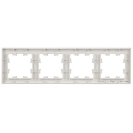 Рамка 4-м BRITE РУ-4-БрБ бел. IEK BR-M42-K01