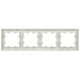 Рамка 4-м BRITE РУ-4-БрБ бел. IEK BR-M42-K01
