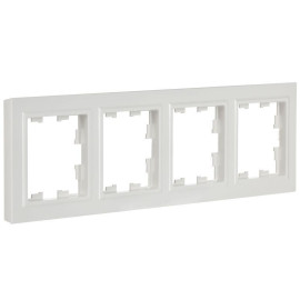 Рамка 4-м BRITE РУ-4-БрБ бел. IEK BR-M42-K01