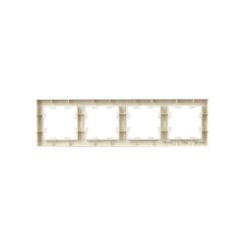 Рамка 4-м BRITE РУ-4-БрКр беж. IEK BR-M42-K10