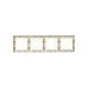 Рамка 4-м BRITE РУ-4-БрКр беж. IEK BR-M42-K10
