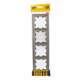 Рамка 4-м BRITE РУ-4-БрШ шампань IEK BR-M42-K37