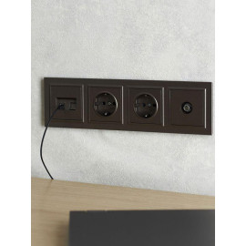 Рамка 4-м BRITE РУ-4-БрТБ бронза IEK BR-M42-K45