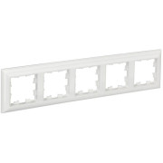 Рамка 5-м BRITE РУ-5-Бр бел./бел. IEK BR-M52-12-K01