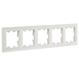 Рамка 5-м BRITE РУ-5-БрБ бел. IEK BR-M52-K01