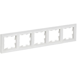 Рамка 5-м BRITE РУ-5-БрАБ арктич. бел. IEK BR-M52-K91