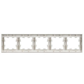 Рамка 5-м BRITE РУ-5-БрАБ арктич. бел. IEK BR-M52-K91