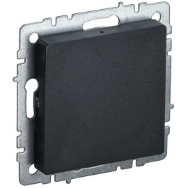 Заглушка c суппортом BRITE МЗ10-БрЧ механизм черн. IEK BR-PL10-K02