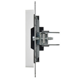 Заглушка BRITE МЗ10-БрАБ с суппортом механизм арктич. бел. IEK BR-PL10-K91