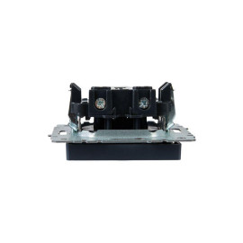 Розетка 1-м СП BRITE РС10-1-0-БрМ 10А без заземл. без защ. шторок механизм маренго IEK BR-R10-10-K35