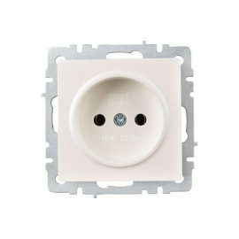 Розетка 1-м СП BRITE РС10-1-0-БрЖ 10А без заземл. без защ. шторок механизм жемчуж. IEK BR-R10-10-K36