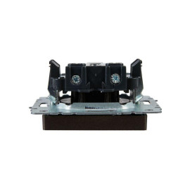 Розетка 1-м СП BRITE РС10-1-0-БрТБ 10А без заземл. без защ. шторок механизм бронза IEK BR-R10-10-K45