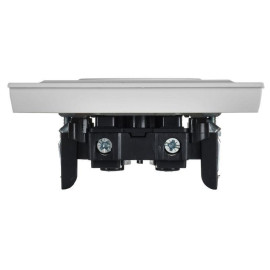 Розетка BRITE РСР10-1-0-БрАБ 10А в сборе без заземл. без защ. шторок арктич. бел. IEK BR-R10-10-K91-F