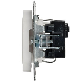 Розетка BRITE РС11-1-0-БрБ 16А с заземл. без защ. шторки механизм бел. IEK BR-R11-16-K01