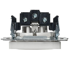 Розетка BRITE РС11-1-0-БрБ 16А с заземл. без защ. шторки механизм бел. IEK BR-R11-16-K01