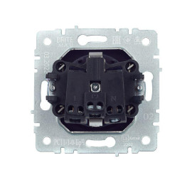 Розетка BRITE РС11-1-0-БрЧ 16А с заземл. без защ. шторки механизм черн. IEK BR-R11-16-K02