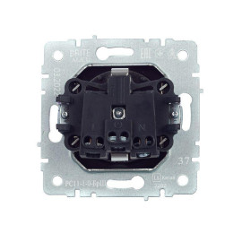 Розетка BRITE РС11-1-0-БрШ 16А с заземл. без защ. шторки механизм шампань IEK BR-R11-16-K37