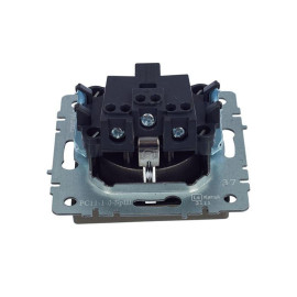 Розетка BRITE РС11-1-0-БрШ 16А с заземл. без защ. шторки механизм шампань IEK BR-R11-16-K37