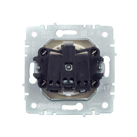 Розетка BRITE РС11-1-0-БрА 16А с заземл. без защ. шторки механизм алюм. IEK BR-R11-16-K47