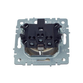 Розетка BRITE РС11-1-0-БрА 16А с заземл. без защ. шторки механизм алюм. IEK BR-R11-16-K47