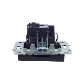 Розетка 1-м СП BRITE РС11-1-0-БрГ 16А с заземл. без защ. шторки механизм графит IEK BR-R11-16-K53