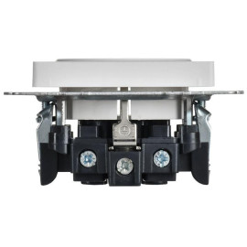 Розетка BRITE РС11-1-0-БрАБ 16А с заземл. без защ. шторок механизм арктич. бел. IEK BR-R11-16-K91