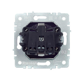 Розетка BRITE РС14-1-0-БрЧ 16А с заземл. защ. шторки механизм черн. IEK BR-R14-16-K02